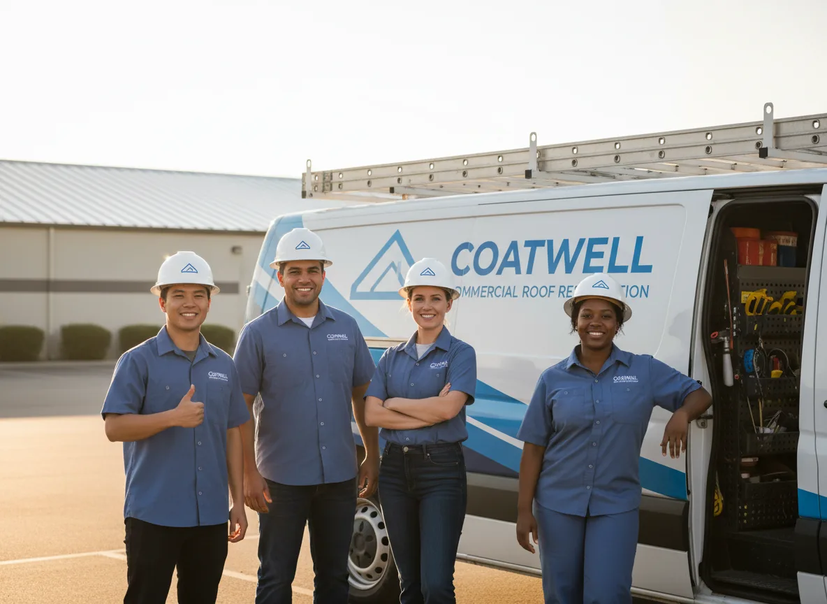 Commercial roof coating company in Garwood, TX